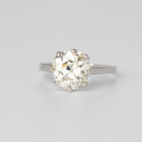 Philip Antrobus 4.5 Carat Mine-Cut Diamond Ring