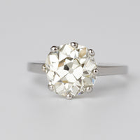 Philip Antrobus 4.5 Carat Mine-Cut Diamond Ring