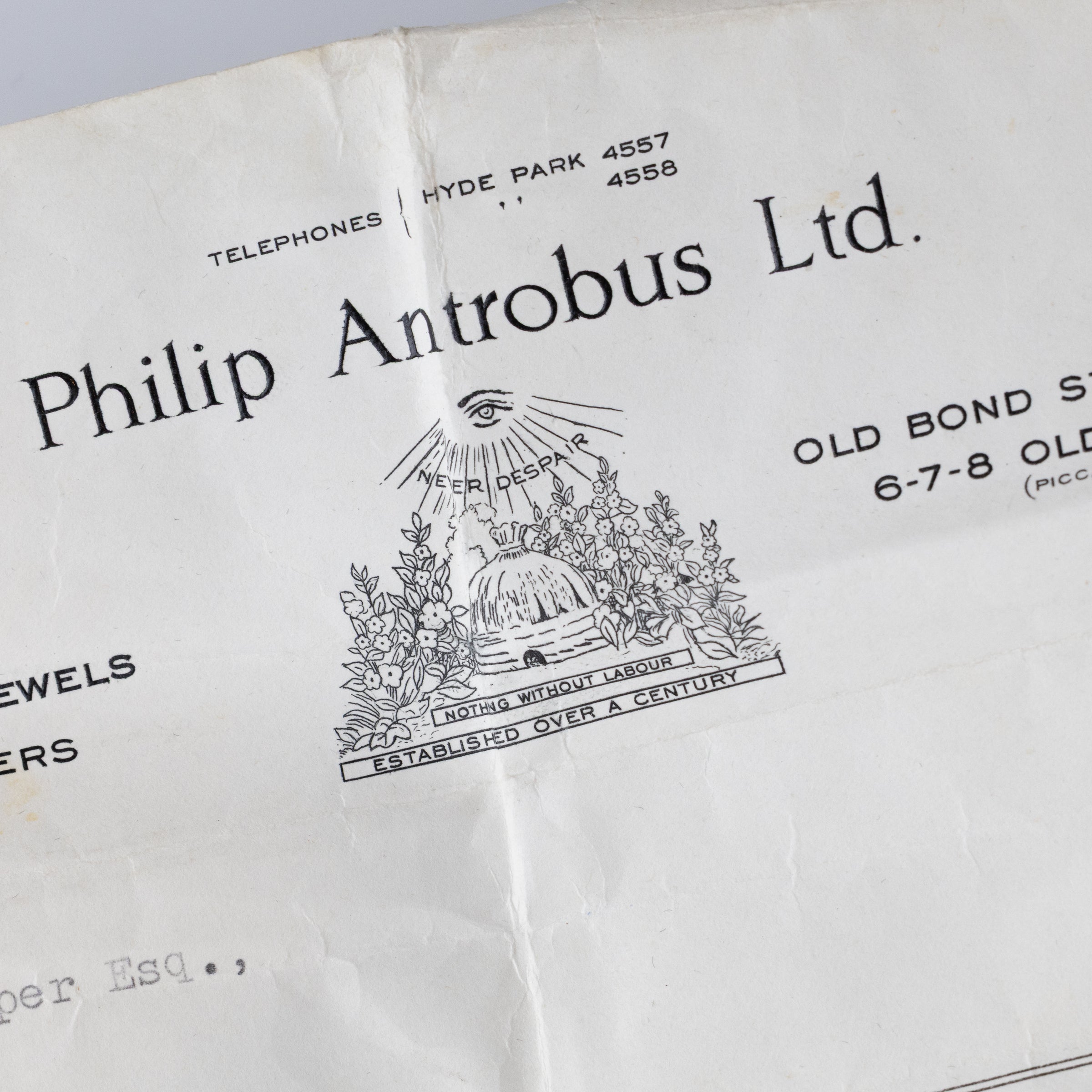 Philip Antrobus 4.5 Carat Mine-Cut Diamond Ring