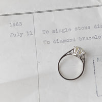 Philip Antrobus 4.5 Carat Mine-Cut Diamond Ring