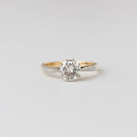 1 Carat Old-Cut Diamond Engagement Ring
