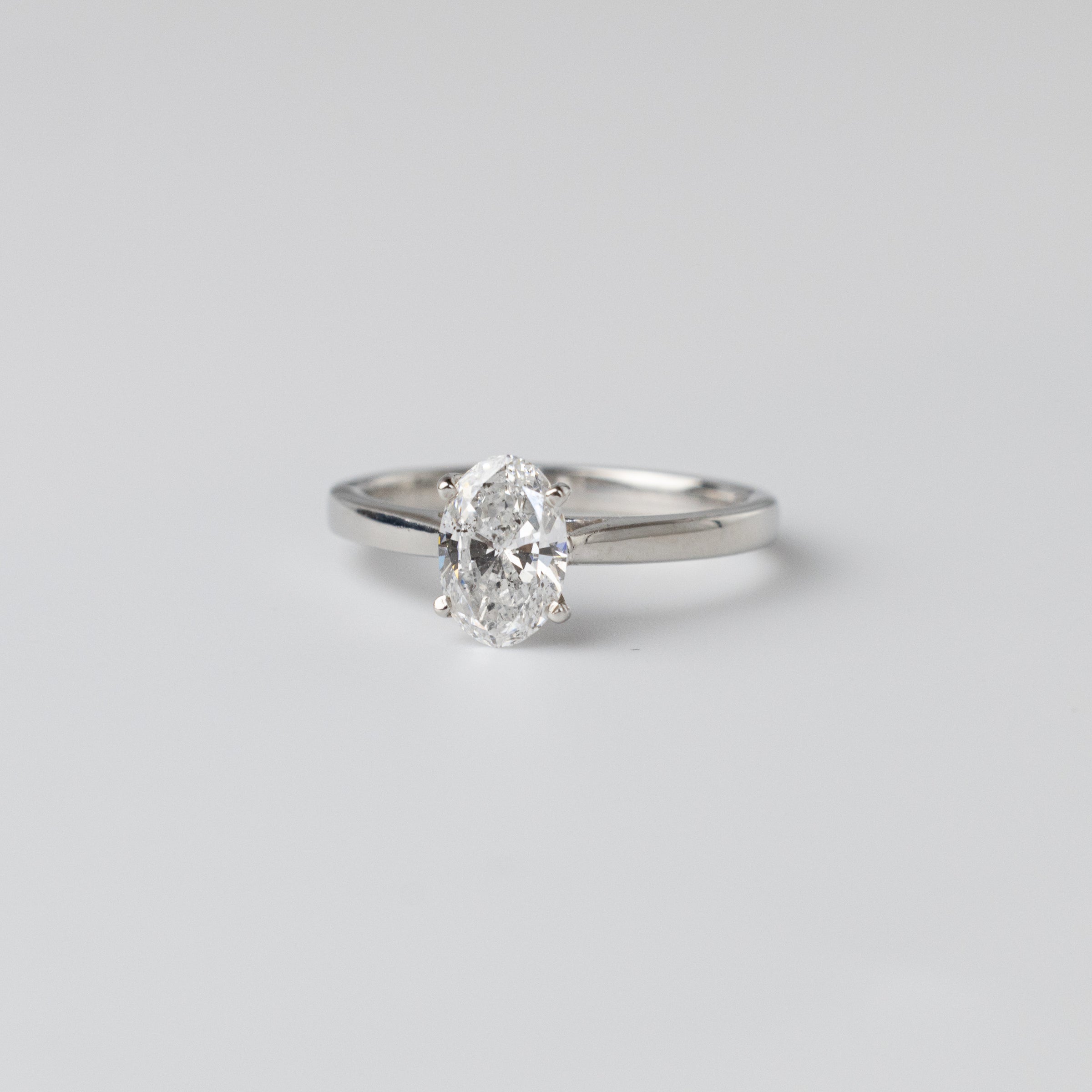 1 Carat Oval Diamond Engagement Ring