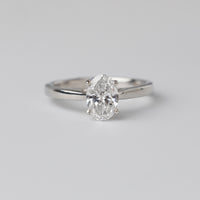 1 Carat Oval Diamond Engagement Ring