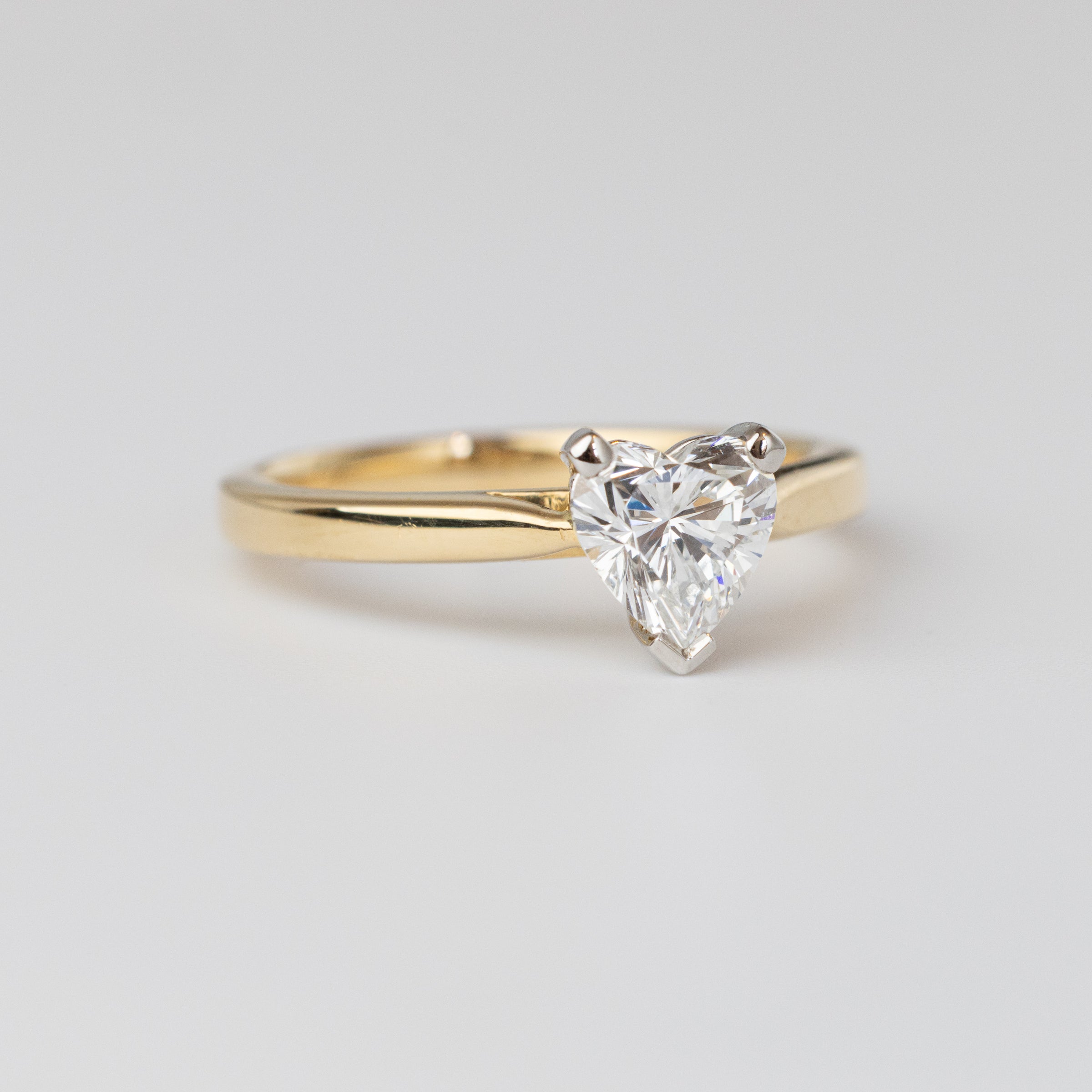 0.90 Carat Heart Diamond Ring
