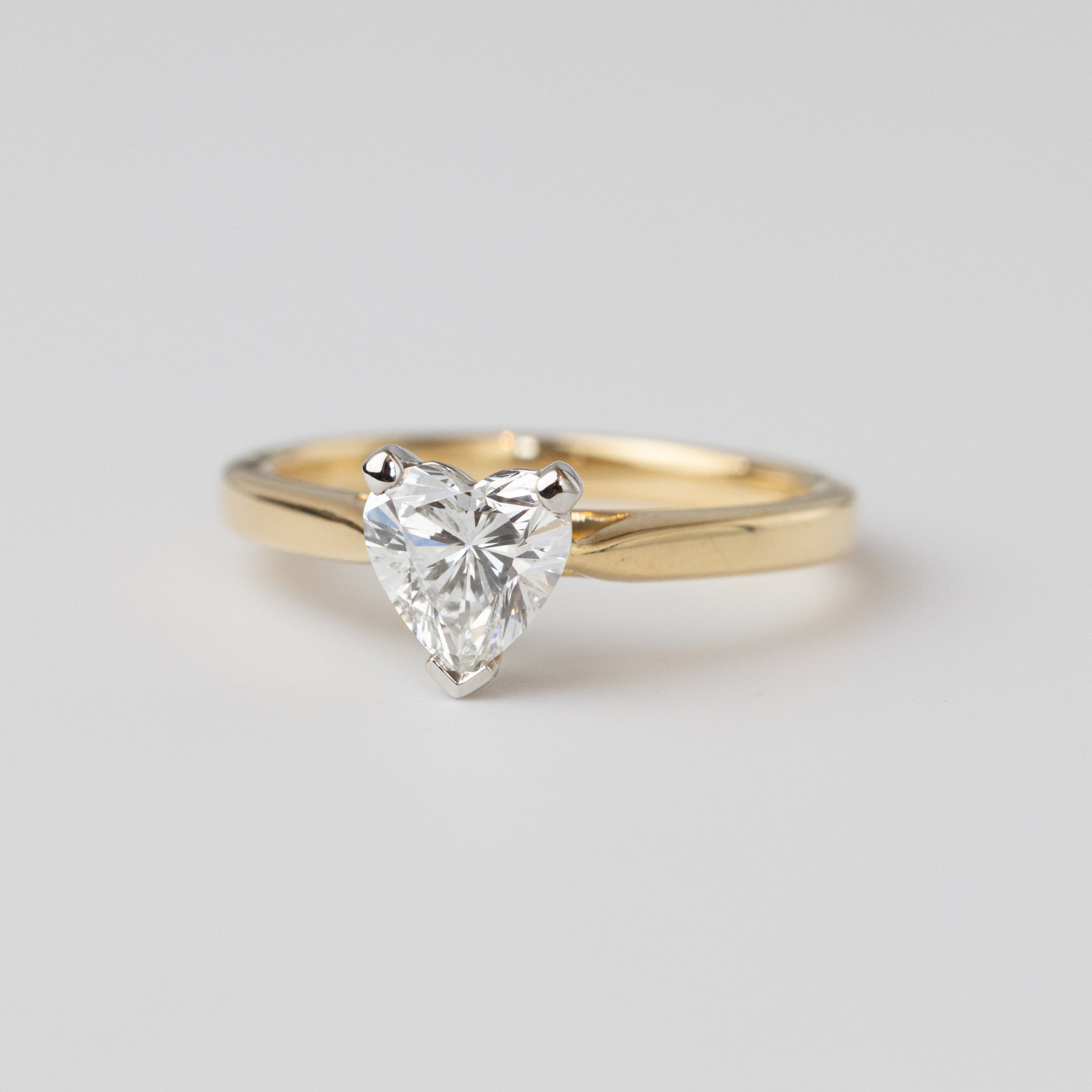 0.90 Carat Heart Diamond Ring