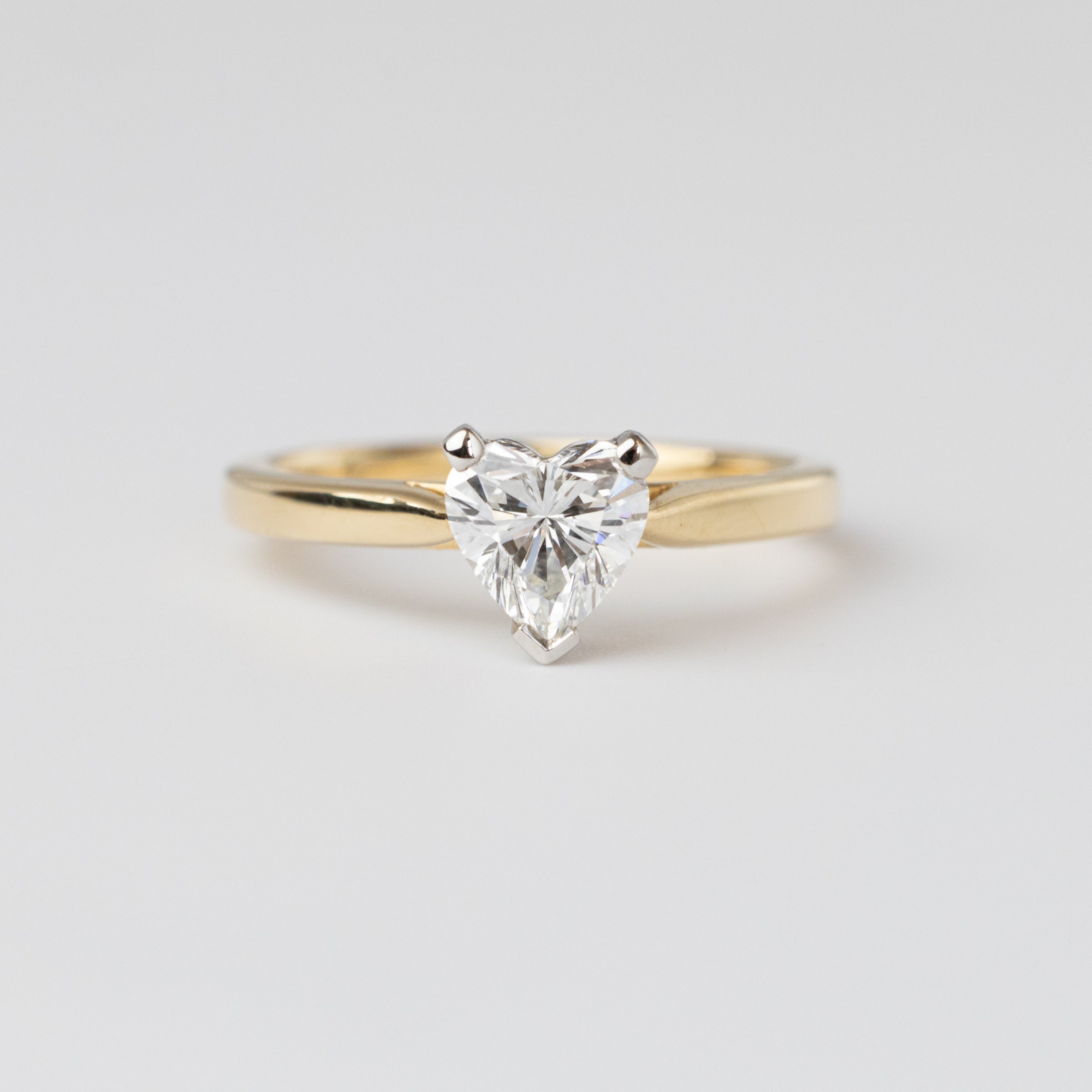 0.90 Carat Heart Diamond Ring