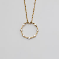 18K Gold Diamond Pendant