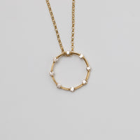 18K Gold Diamond Pendant