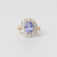 Sri Lankan Sapphire And Diamond Ring