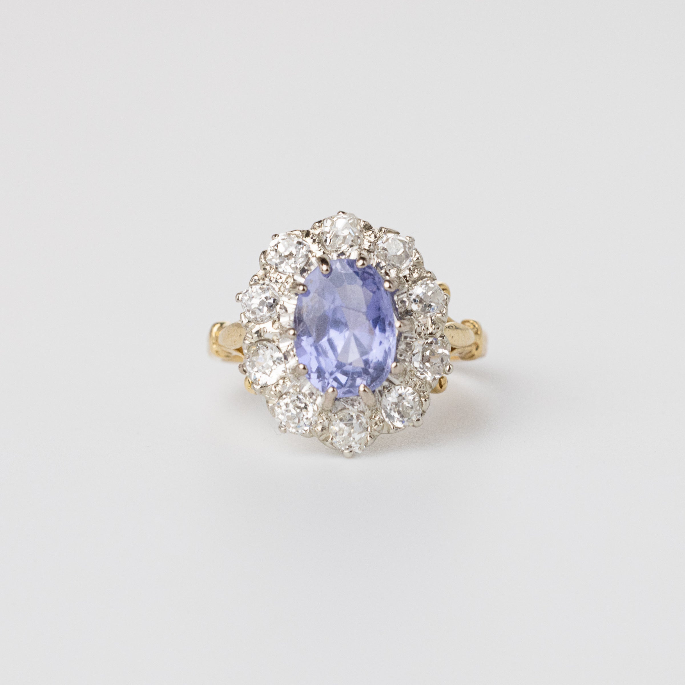 Sri Lankan Sapphire And Diamond Ring