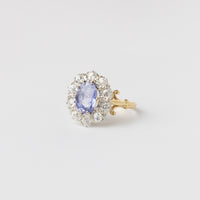 Sri Lankan Sapphire And Diamond Ring