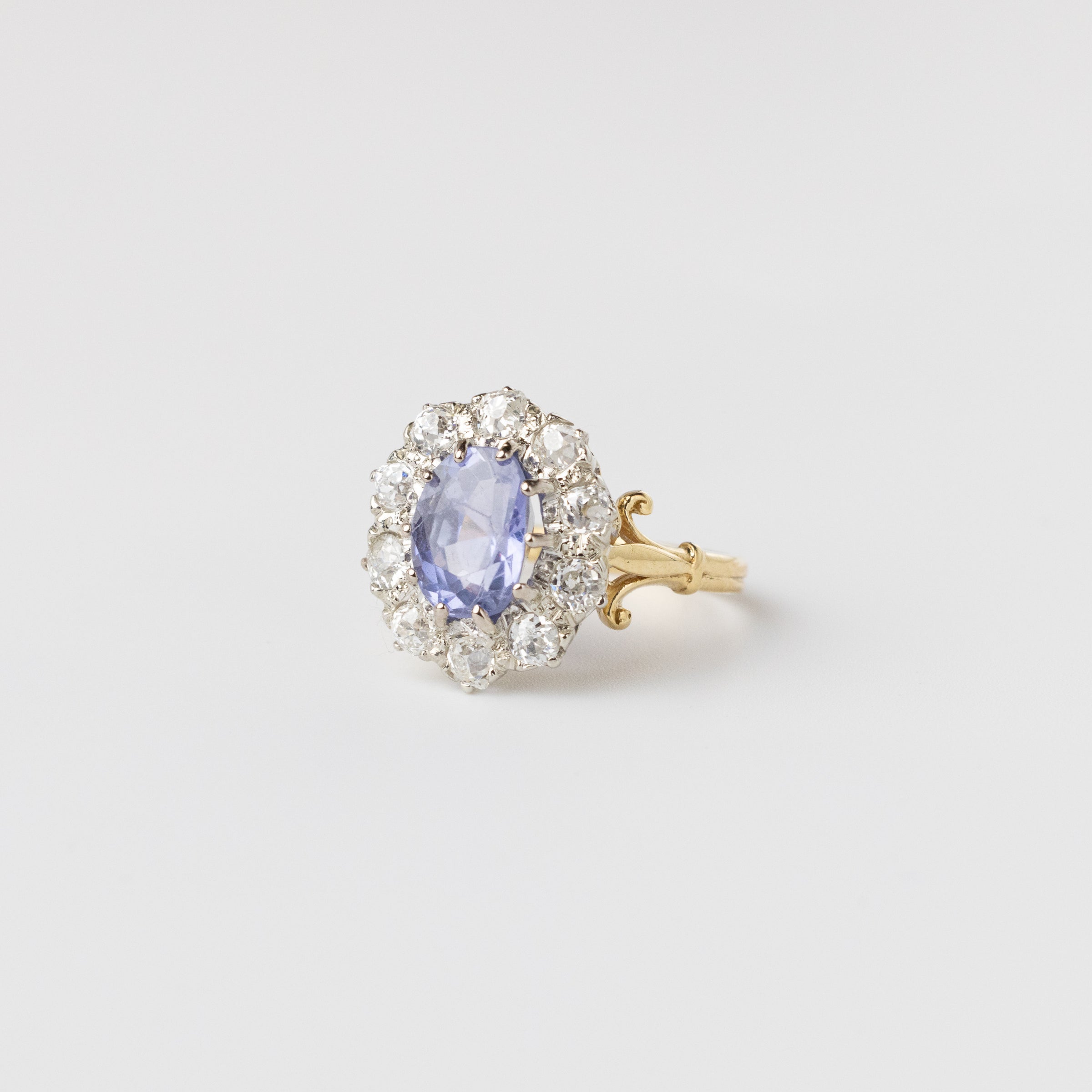 Sri Lankan Sapphire And Diamond Ring