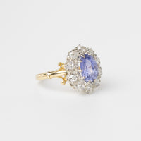 Sri Lankan Sapphire And Diamond Ring