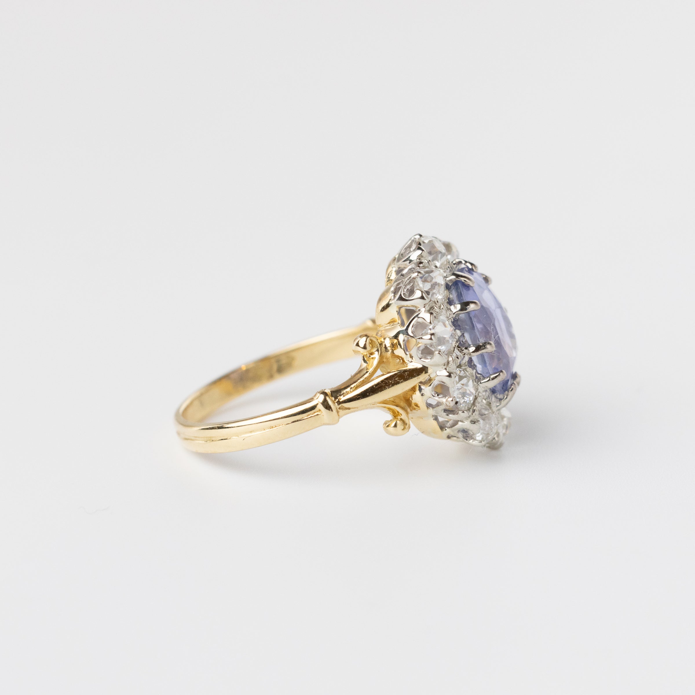 Sri Lankan Sapphire And Diamond Ring
