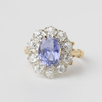 Sri Lankan Sapphire And Diamond Ring