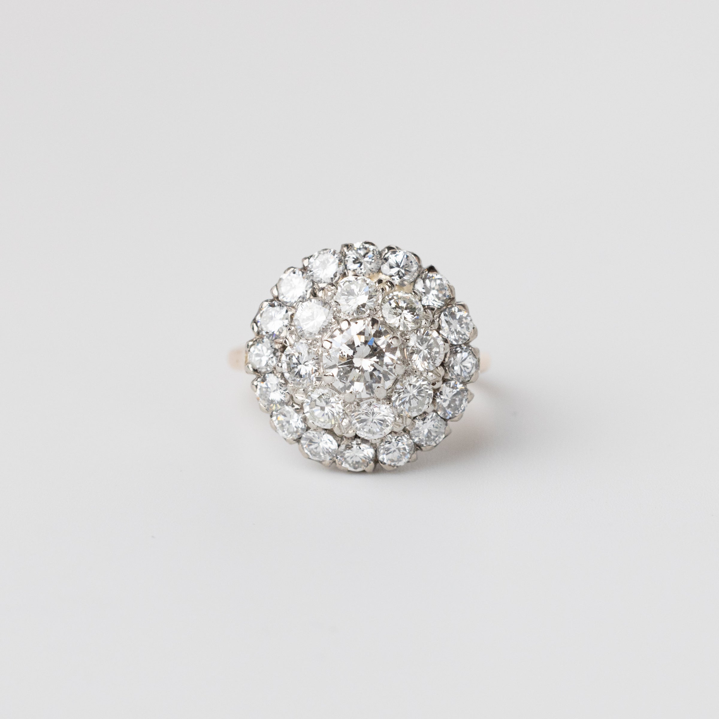 Vintage Diamond Cluster Ring