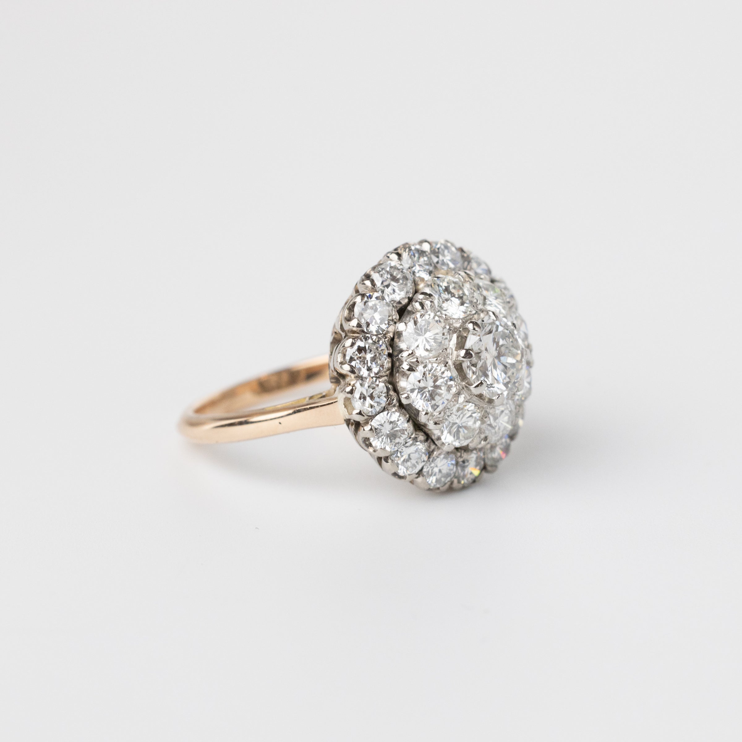 Vintage Diamond Cluster Ring