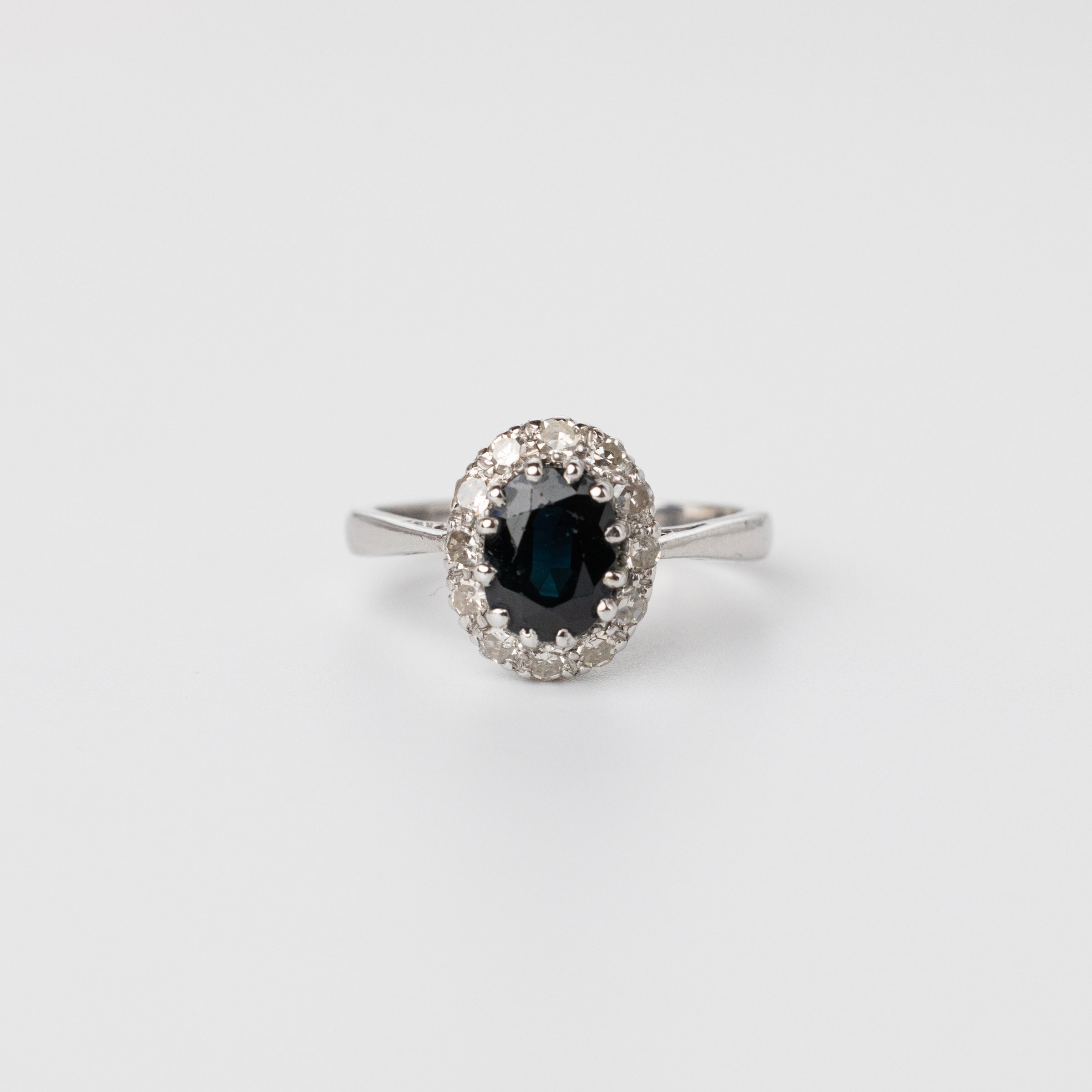 Sapphire And Diamond Ring Front