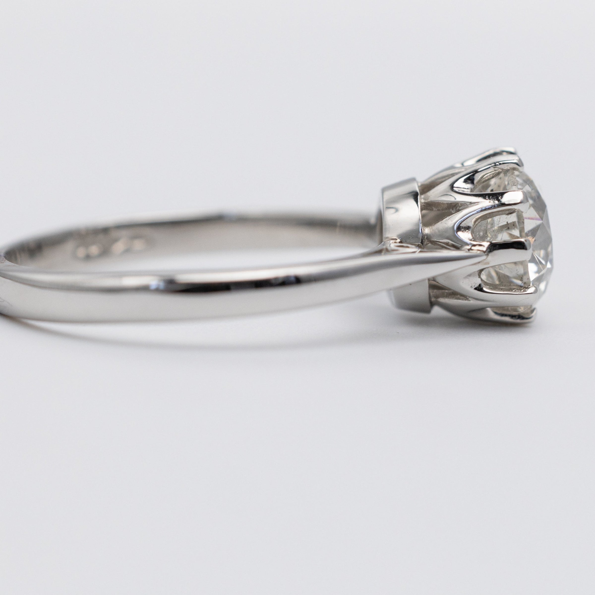 vintage engagement ring left side