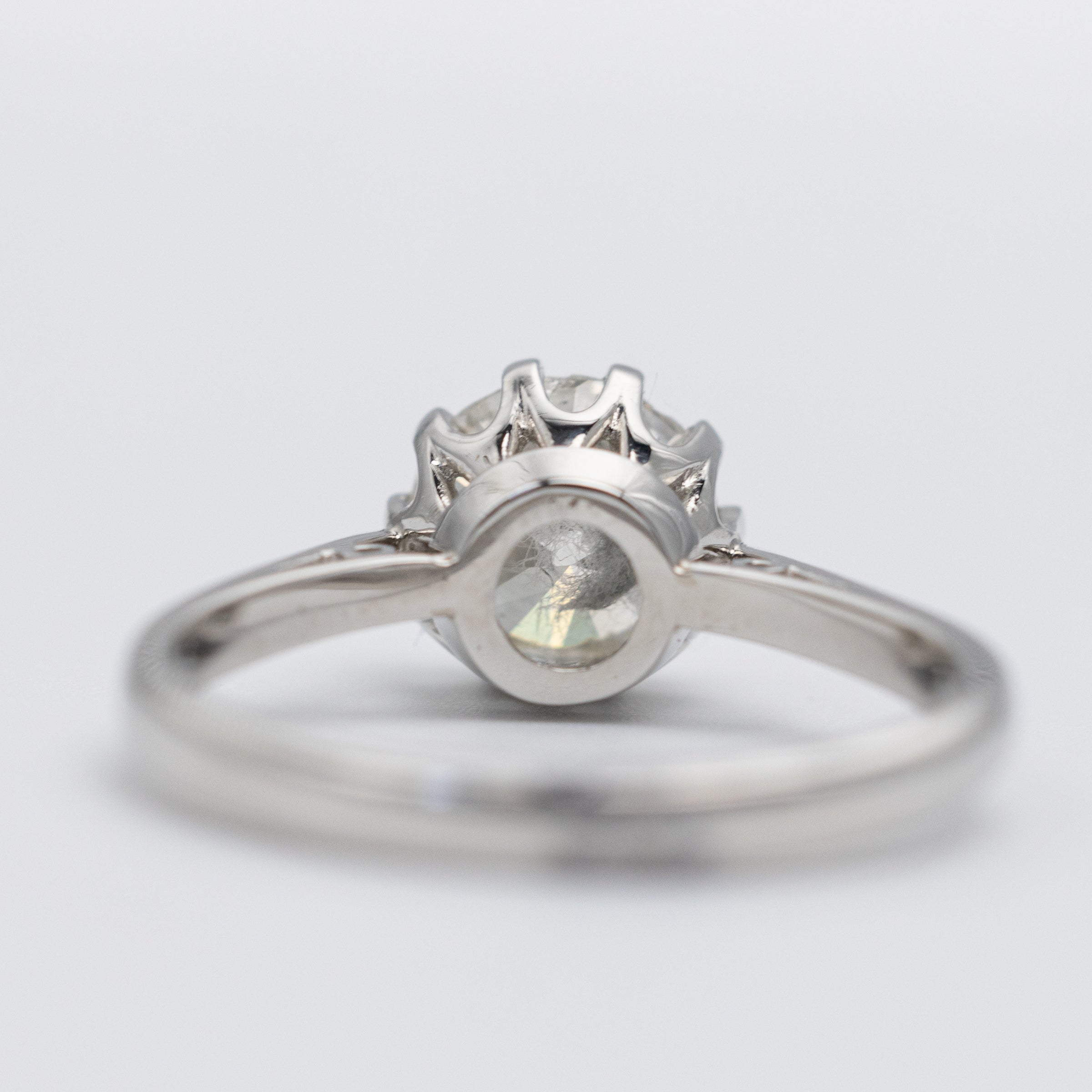 vintage engagement ring back