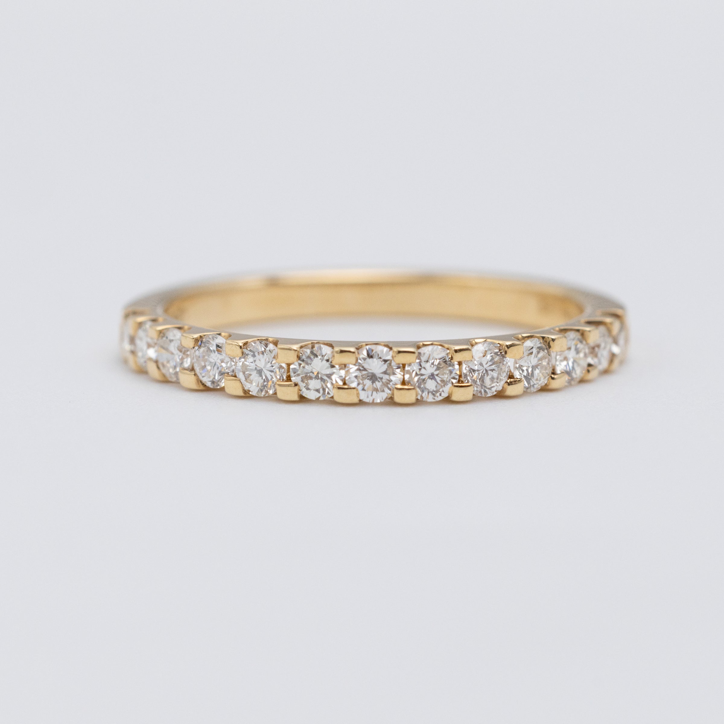 18K Yellow Gold .50ct Diamond Eternity Ring