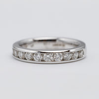 18K White Gold Channel Set 1.06ct Diamond Eternity Ring