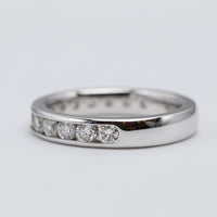 18K White Gold Channel Set 1.06ct Diamond Eternity Ring