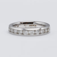 18K White Gold Channel Set 1.06ct Diamond Eternity Ring