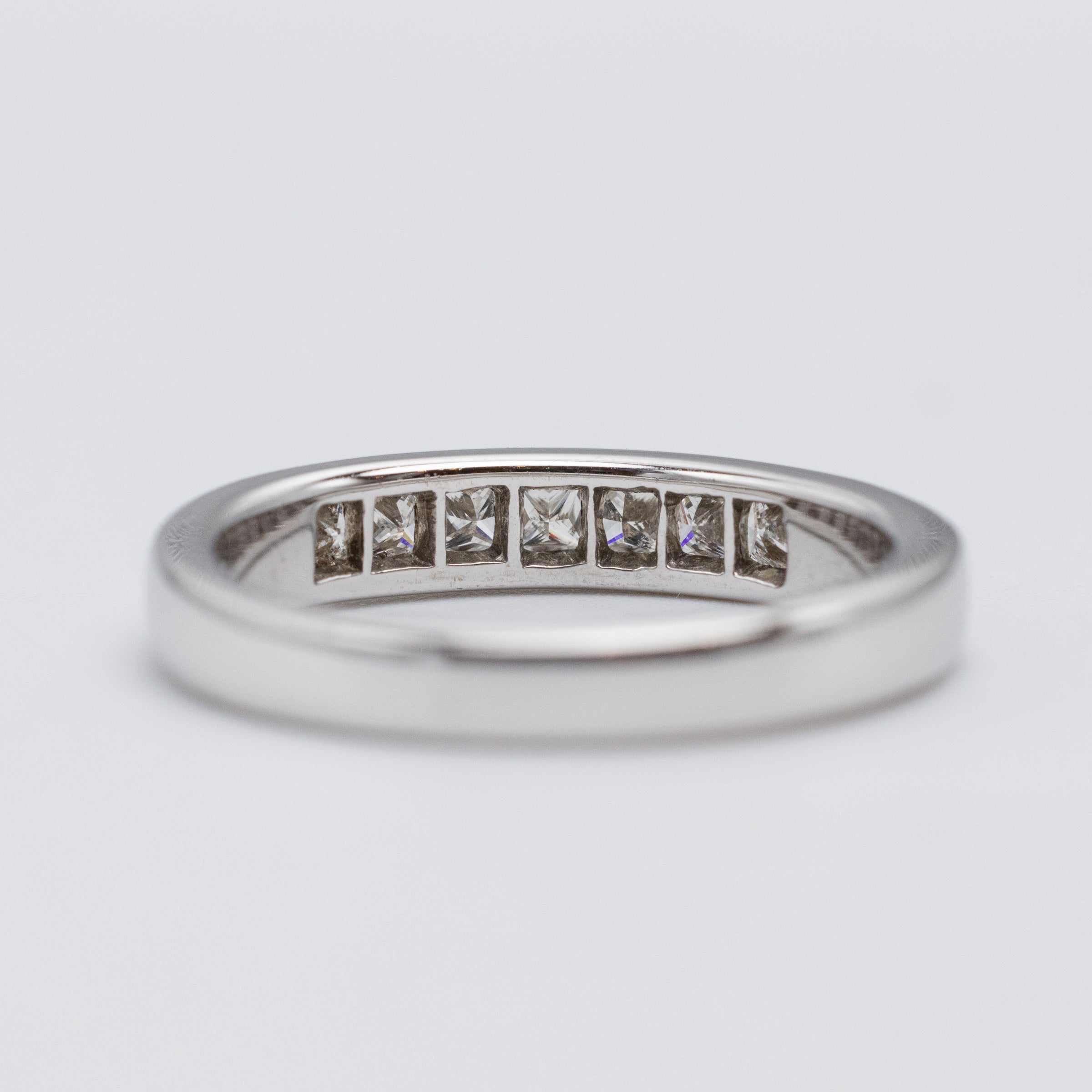 Pretty 18K White Gold Channel Set 0.50ct Diamond Eternity Ring