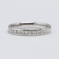 18K White Gold Princess Cut Diamond Eternity Ring