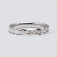 18K White Gold Princess Cut Diamond Eternity Ring