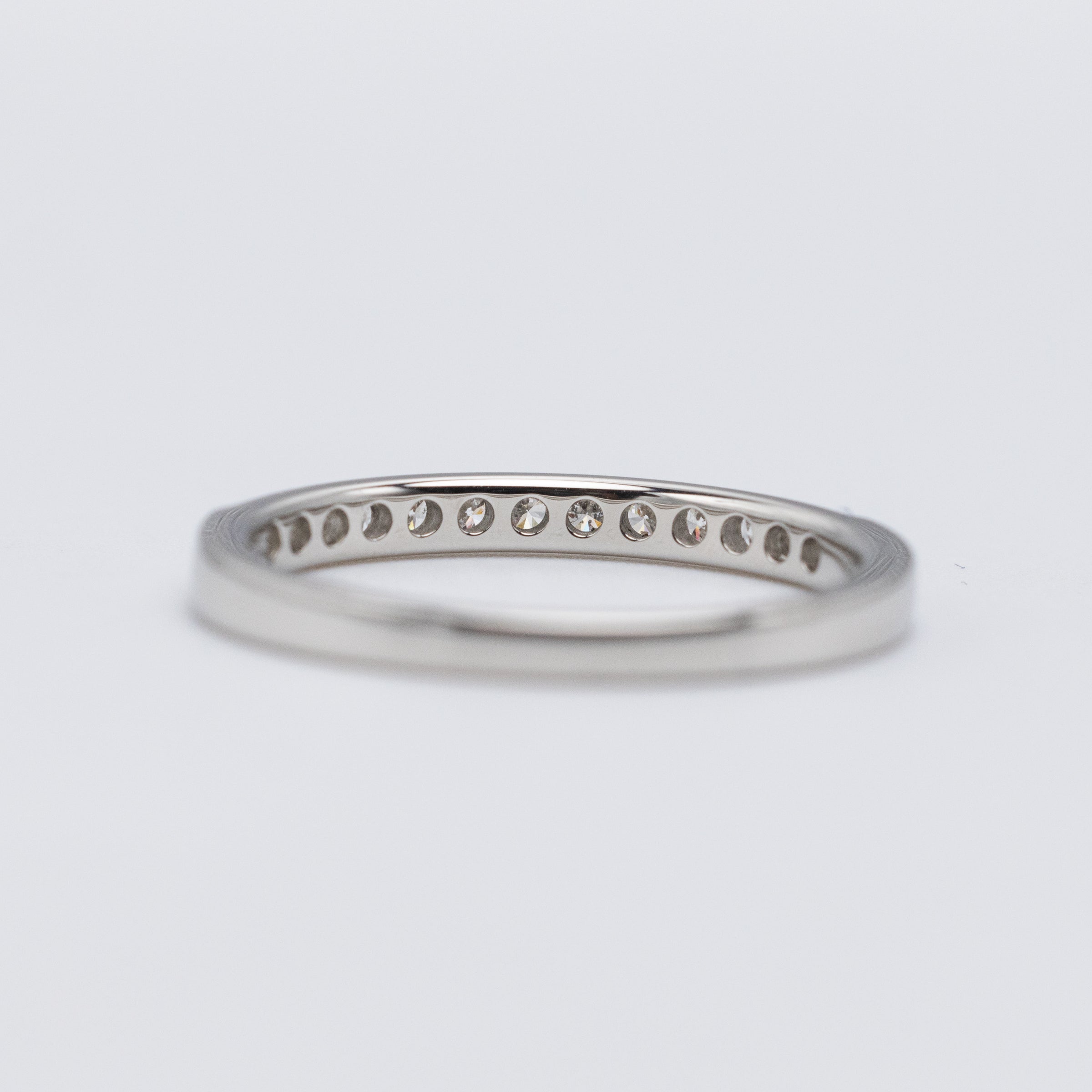 Pretty Platinum Pavé Set 0.20ct Diamond Eternity Ring