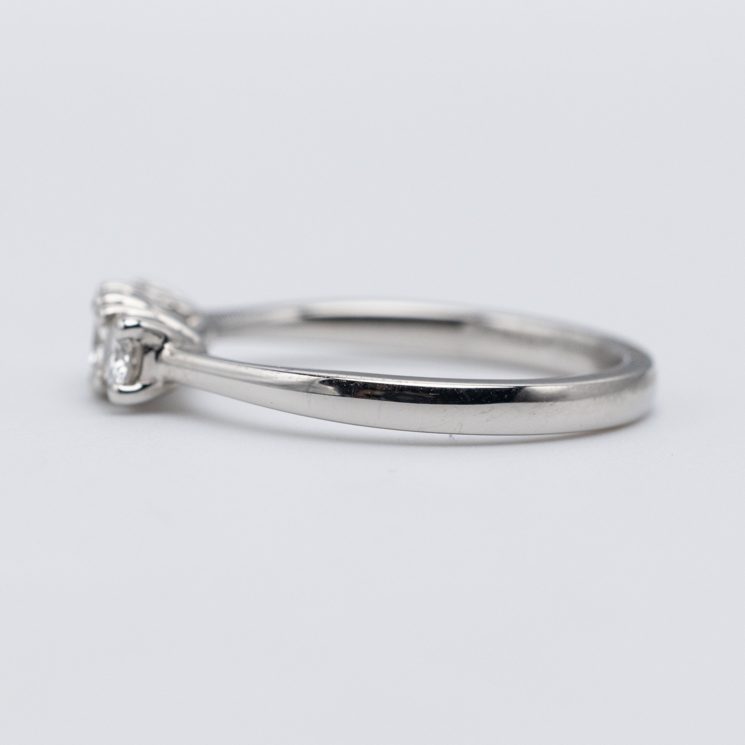 Gorgeous Platinum Trilogy Diamond Engagement Ring