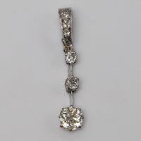 vintage diamond pendant front 2