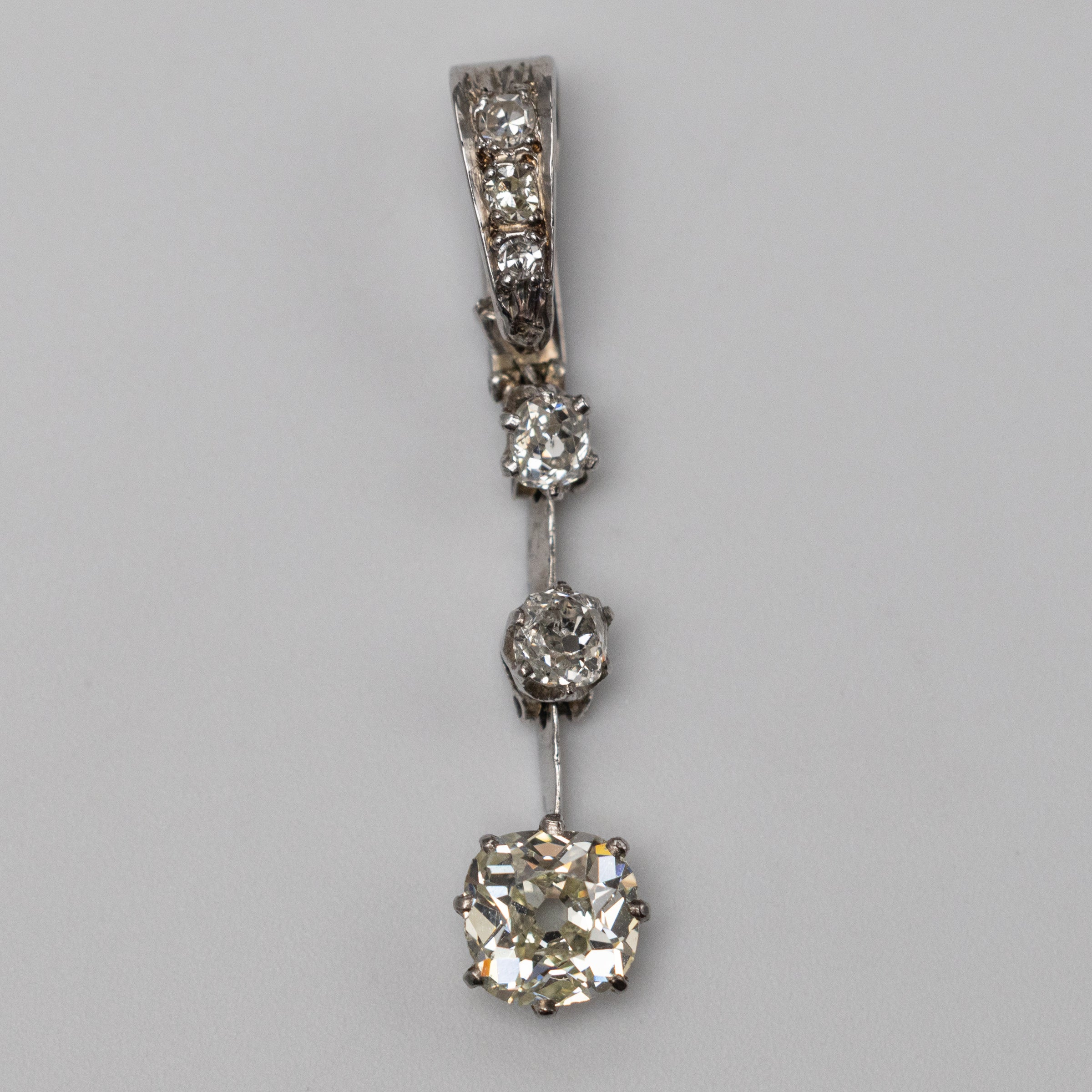 vintage diamond pendant front 2
