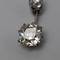 vintage diamond pendant front close 2