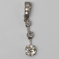 vintage diamond pendant front 3