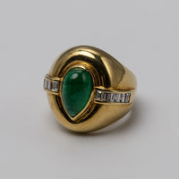 vintage emerald ring right side