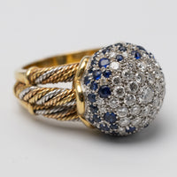 gold sapphire ring left side
