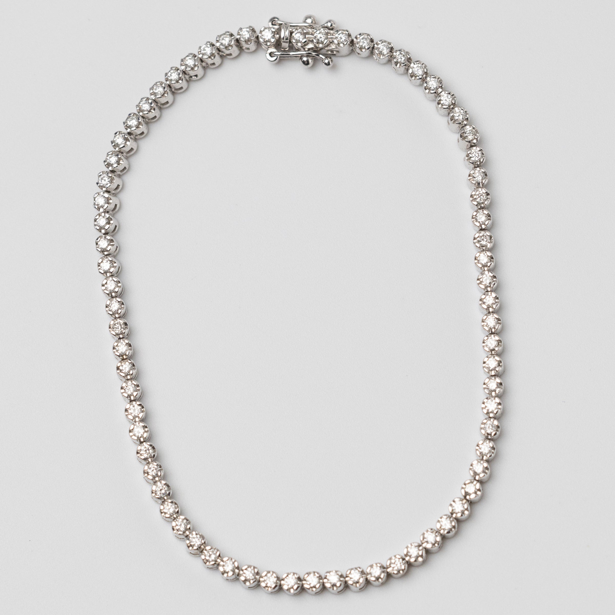 18K White Gold 0.35ct Diamond Tennis Bracelet