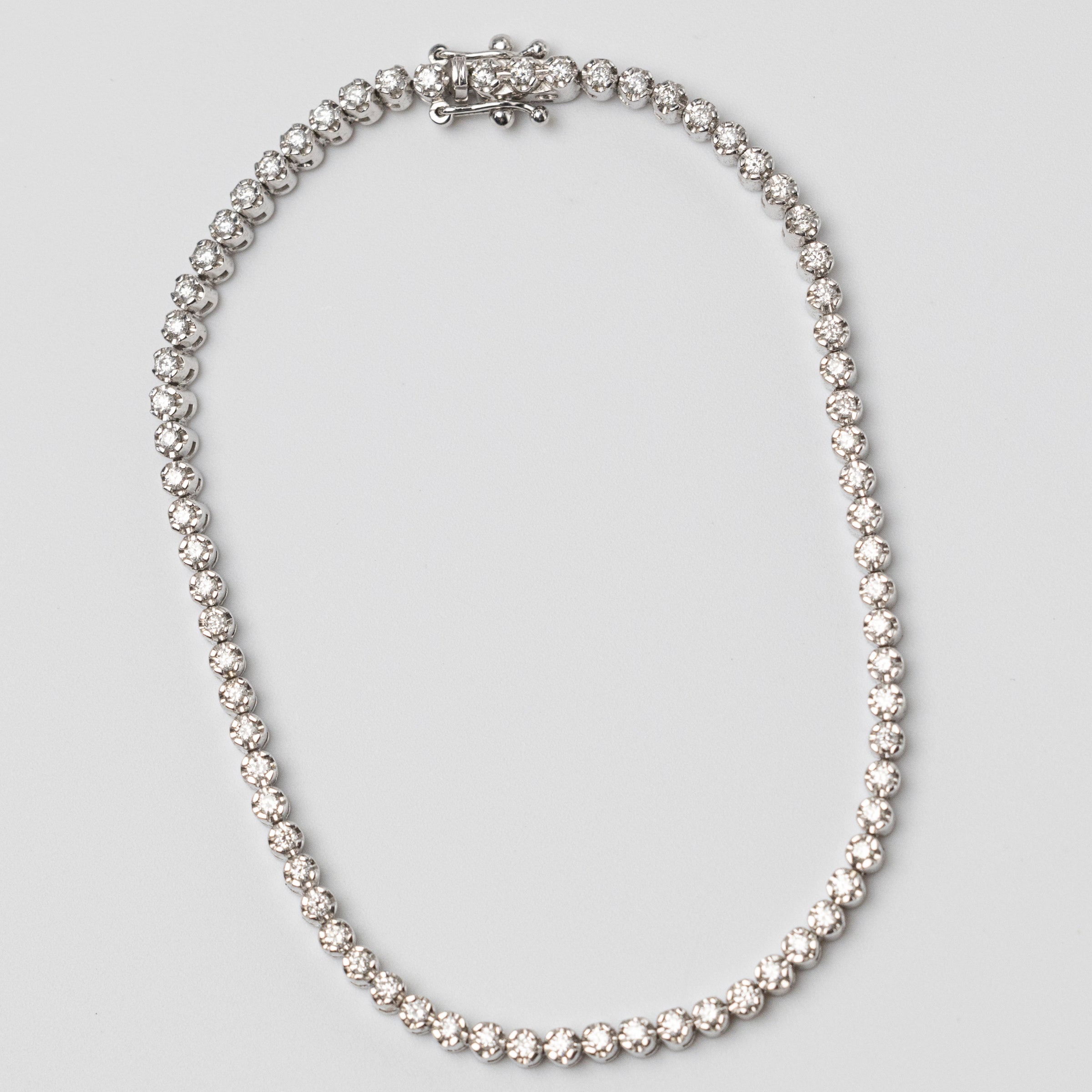 18K White Gold 0.35ct Diamond Tennis Bracelet