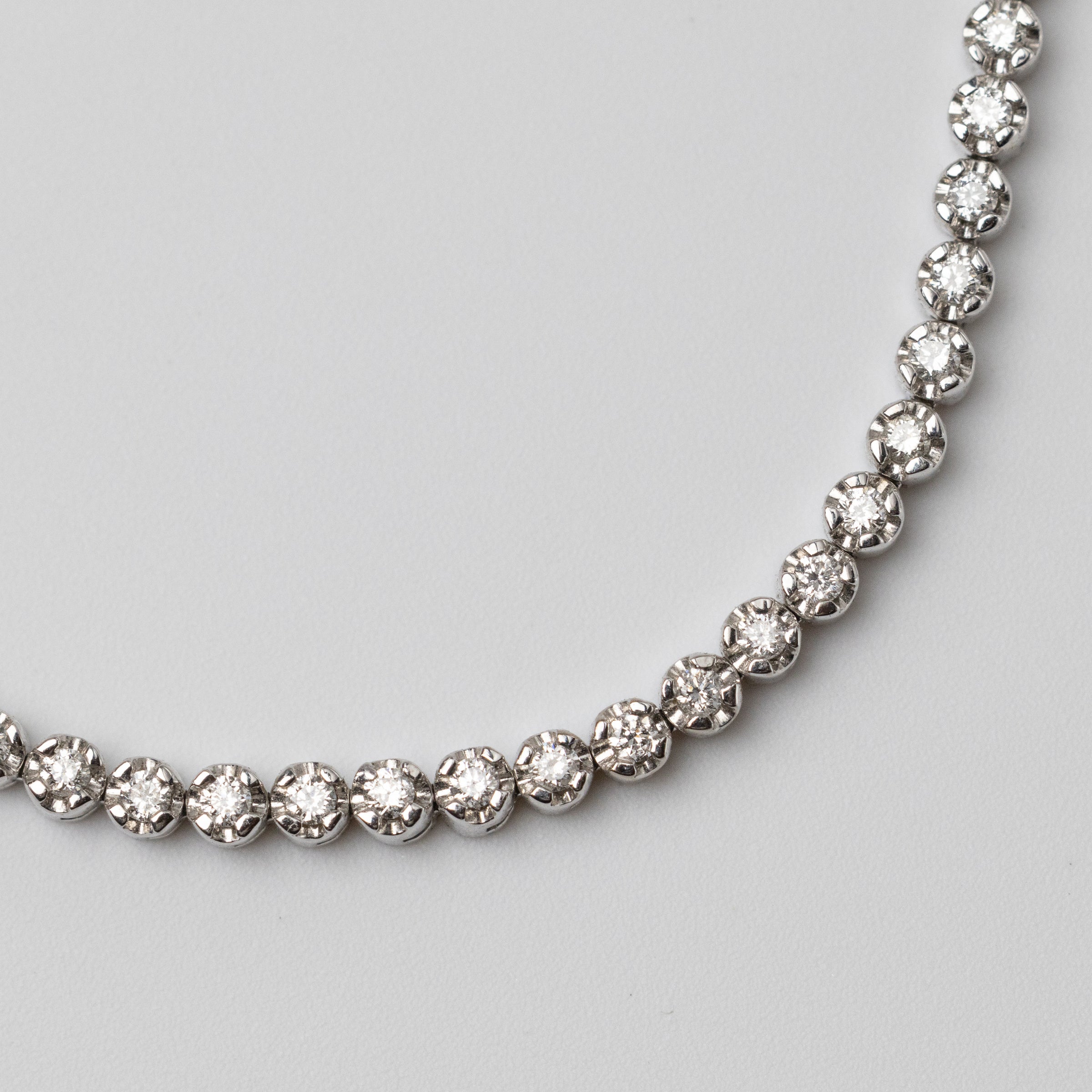 18K White Gold 0.35ct Diamond Tennis Bracelet