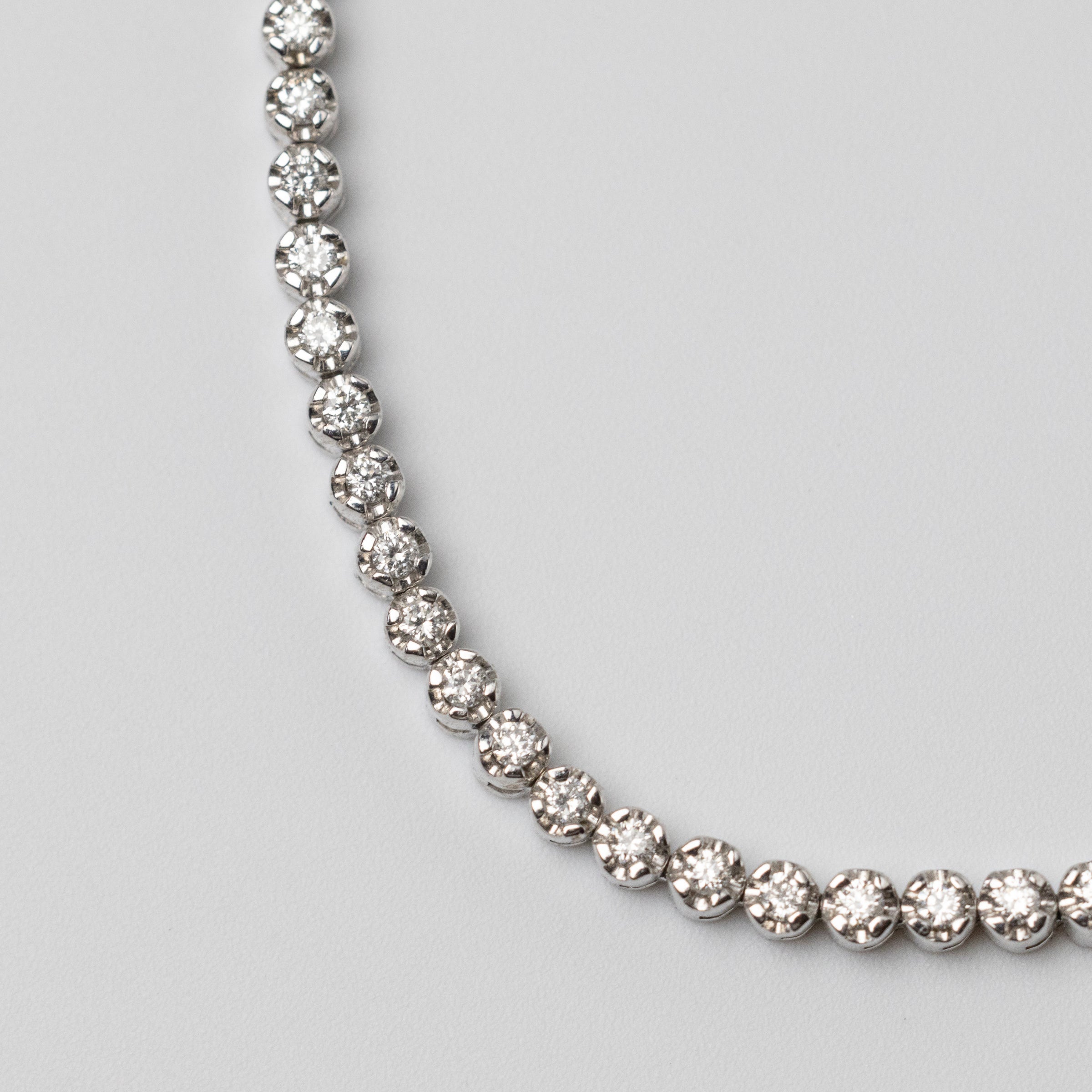 18K White Gold 0.35ct Diamond Tennis Bracelet