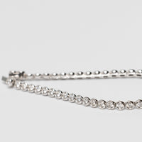 18K Bezel Set 3.04ct Diamond Tennis Bracelet