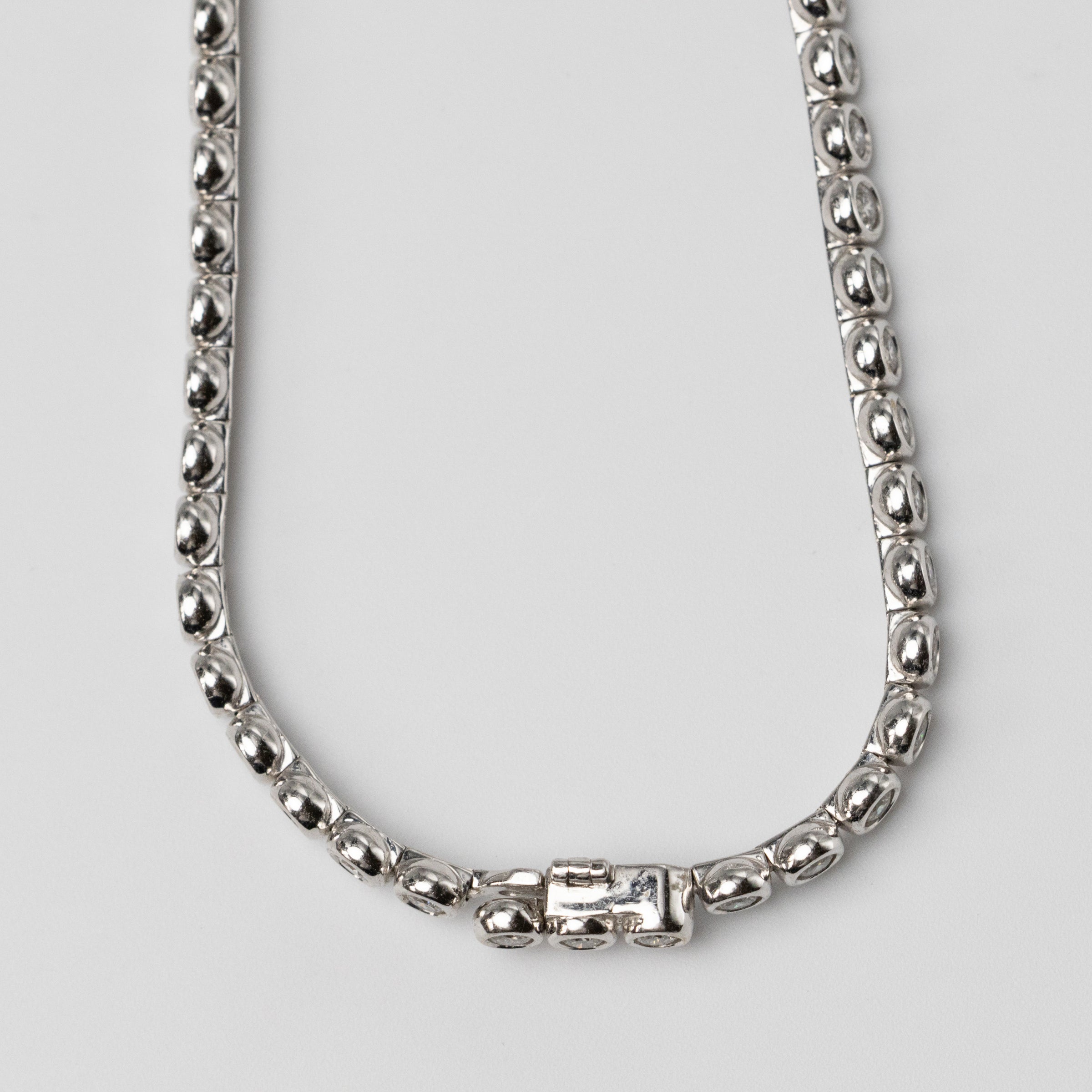 18K Bezel Set 3.04ct Diamond Tennis Bracelet