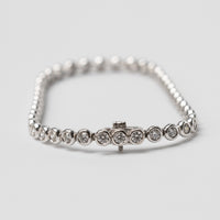 18K Bezel Set 3.04ct Diamond Tennis Bracelet