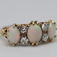 opal and diamond left front close up