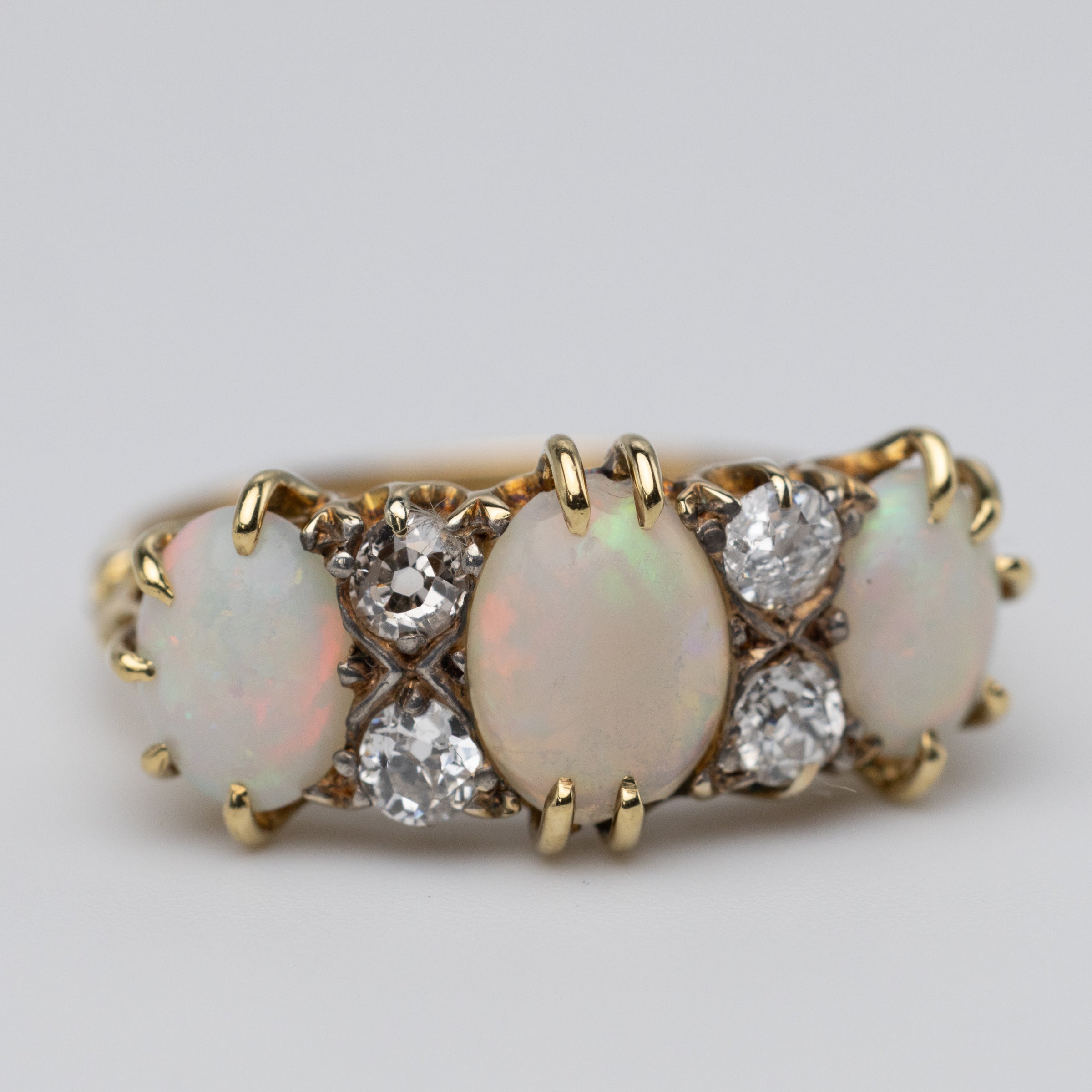 opal and diamond right slight left angle