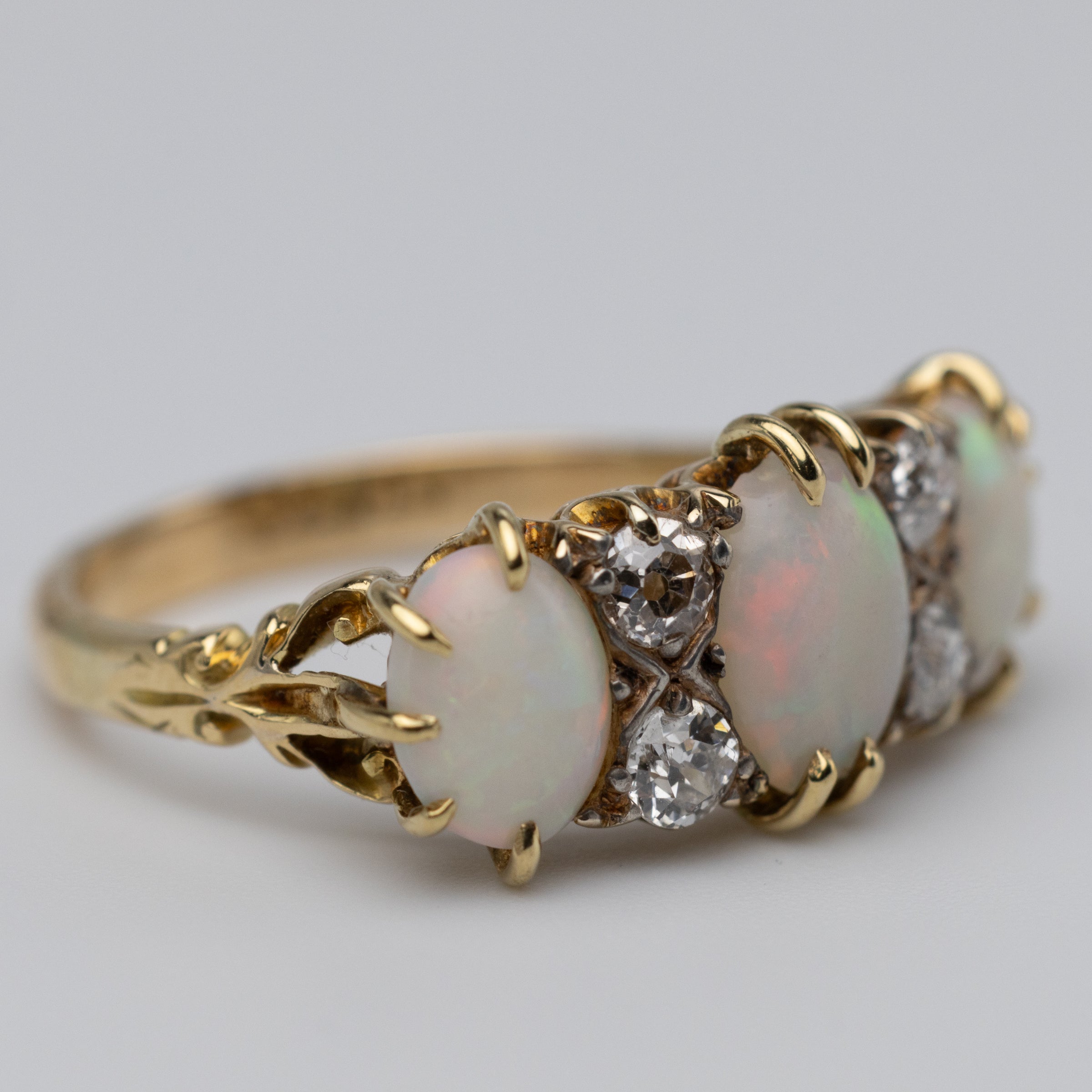 opal and diamond left front corner