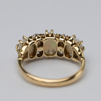 opal and diamond ring back
